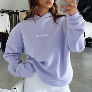 White Fox Leisure Series Oversized Hoodie | S/M | Lavender